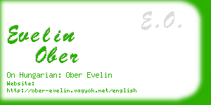 evelin ober business card